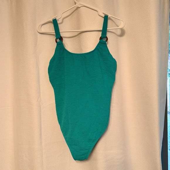 NWT Women’s Teal One-Piece Swimsuit size medium - Picture 1 of 5
